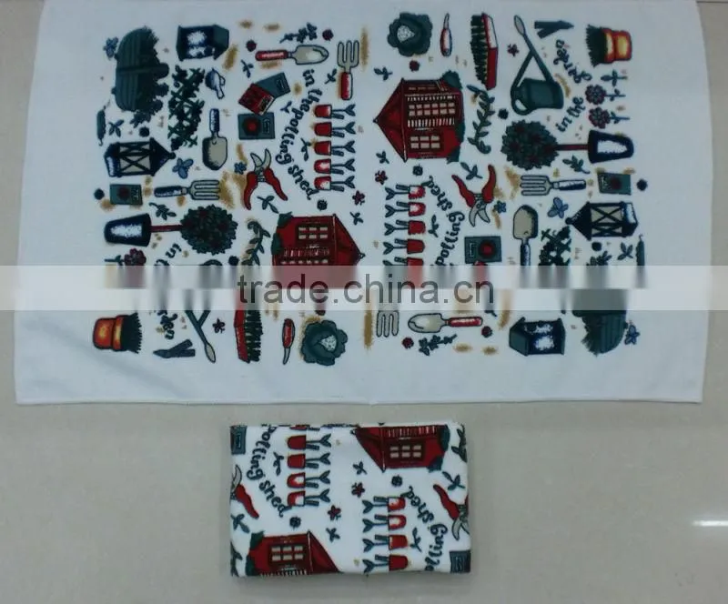 Custom printed tea towels screen printed tea towel Logo