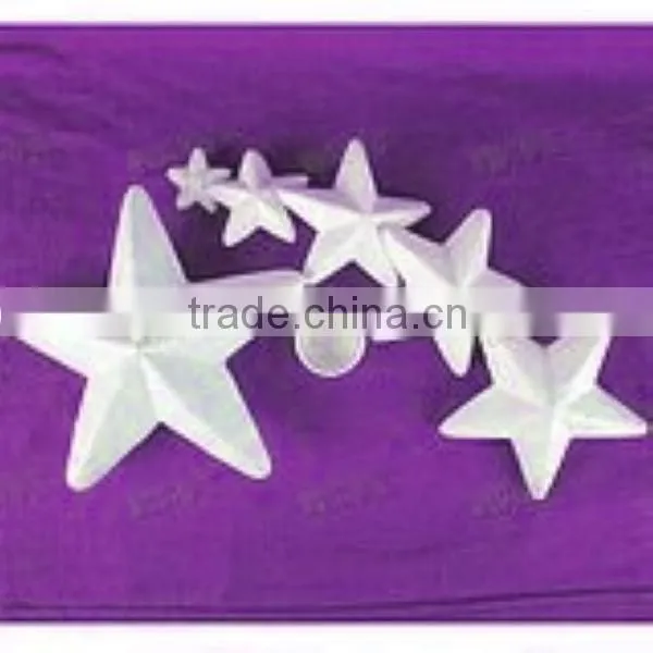 craft with white styrofoam stars