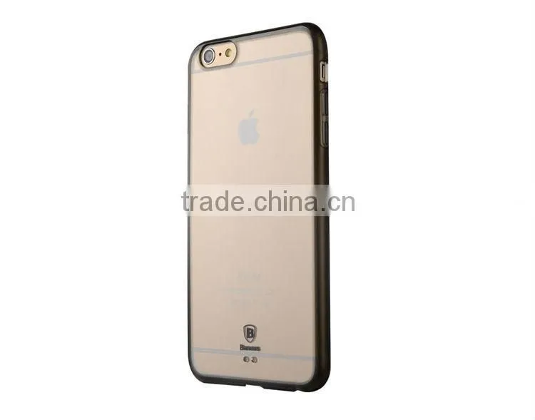 Baseus Luste series Clear PC back+TPU bumper case for iphone 6 plus