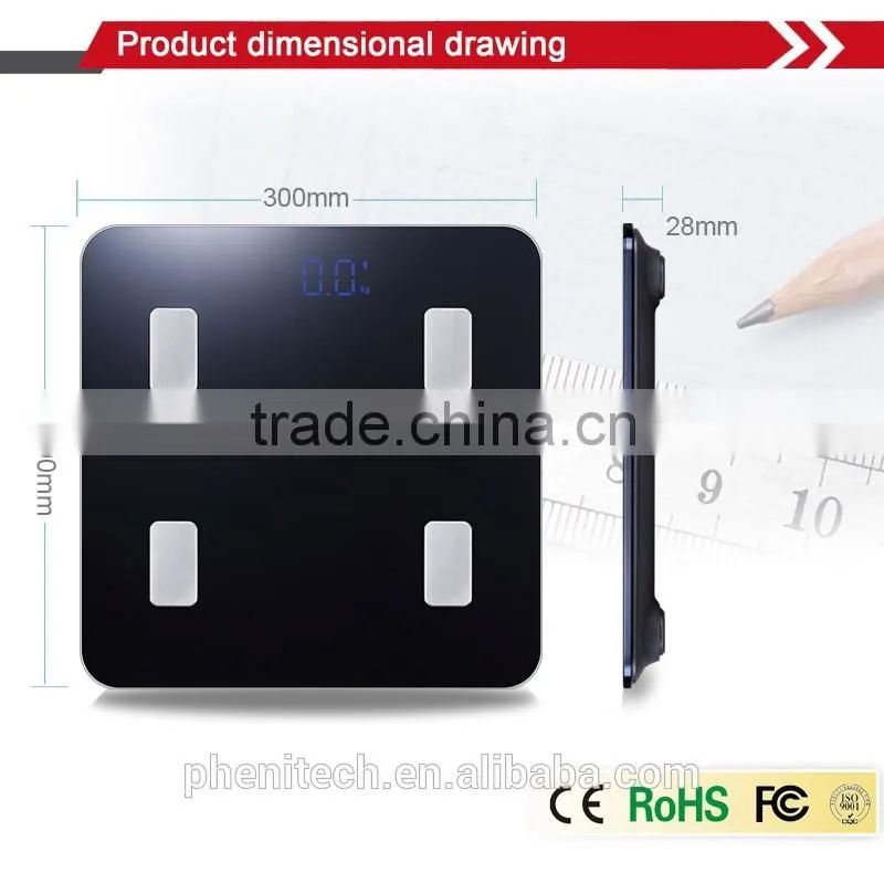 Digital Most Accurate Body Fat Scale With Dual Bluetooth Module FS-529B
