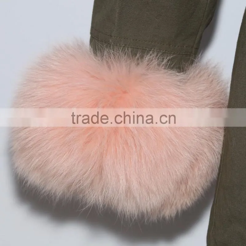 PK31 Winter New Style Parka Coat With Raccoon Fur Trim