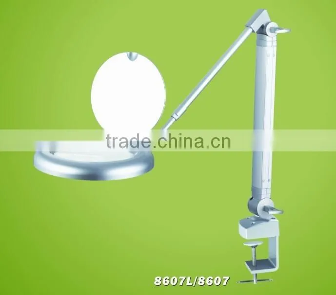 7 inch table desktop led inspection lamp magnifier for lab