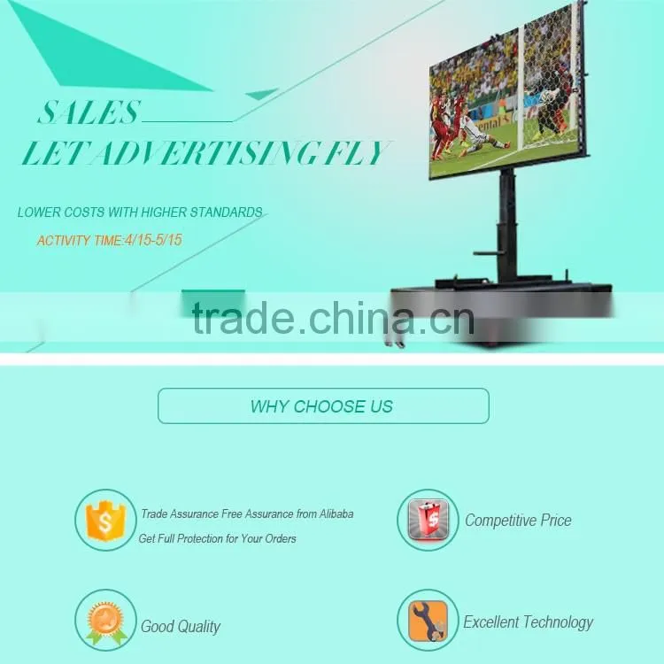 2016 Cheap custom outdoor mobile trailer led sign
