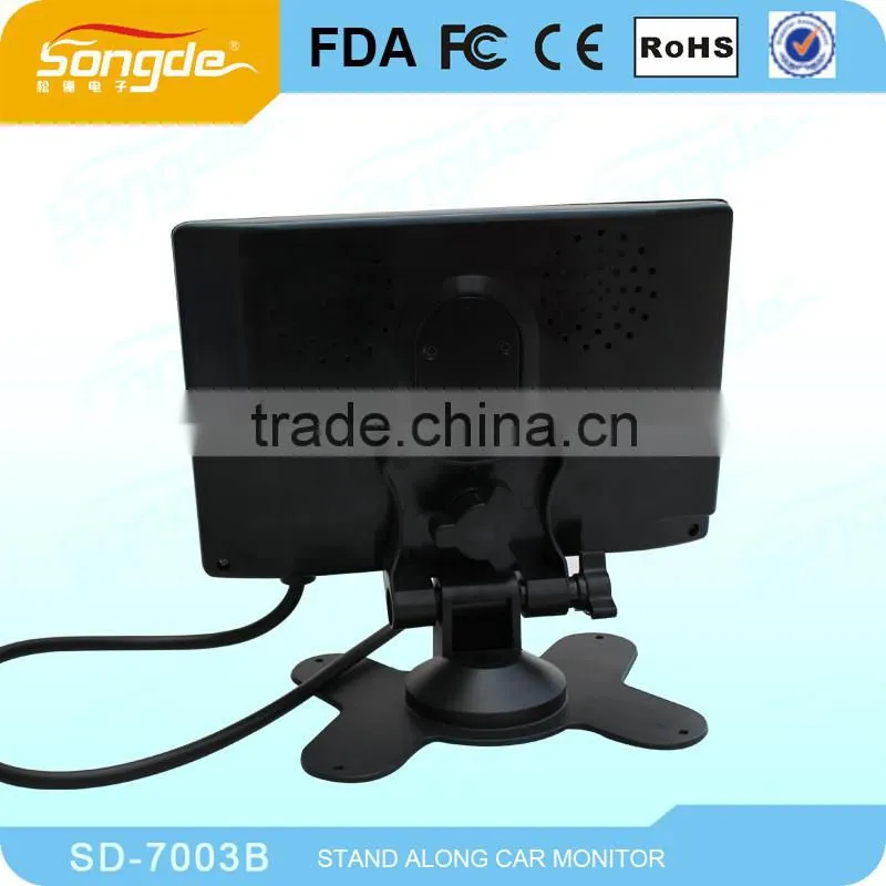 7inch TFT car lcd monitor with full function remote control
