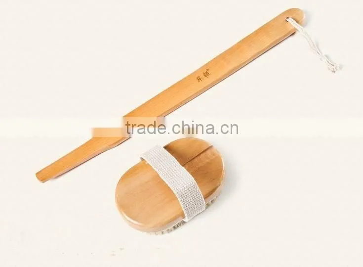 Wooden bath brush