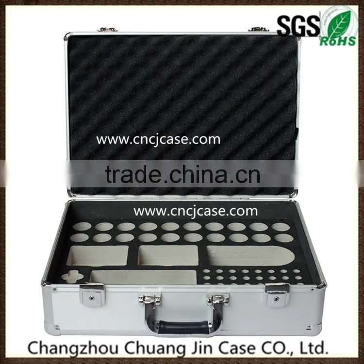 High-grade aluminum tool box with customizable EVA model