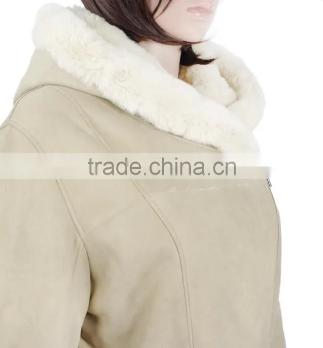 Women fashion double face rabbitskin leather coat rabbit fur wholesale fur coats KZ150101
