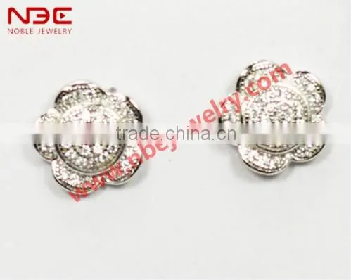 2013 newest factory offer gorgeous 925 silver jewelry set, wax micro pave setting 925 sterling silver jewellery set