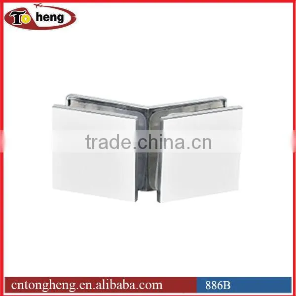 Glass handrail Stair balustrade stainless steel clamp round back tube connector