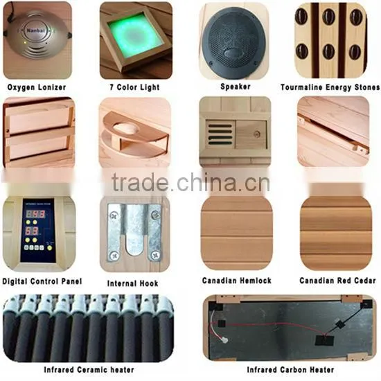 Home infrared sauna room , sauna and infrared combined room