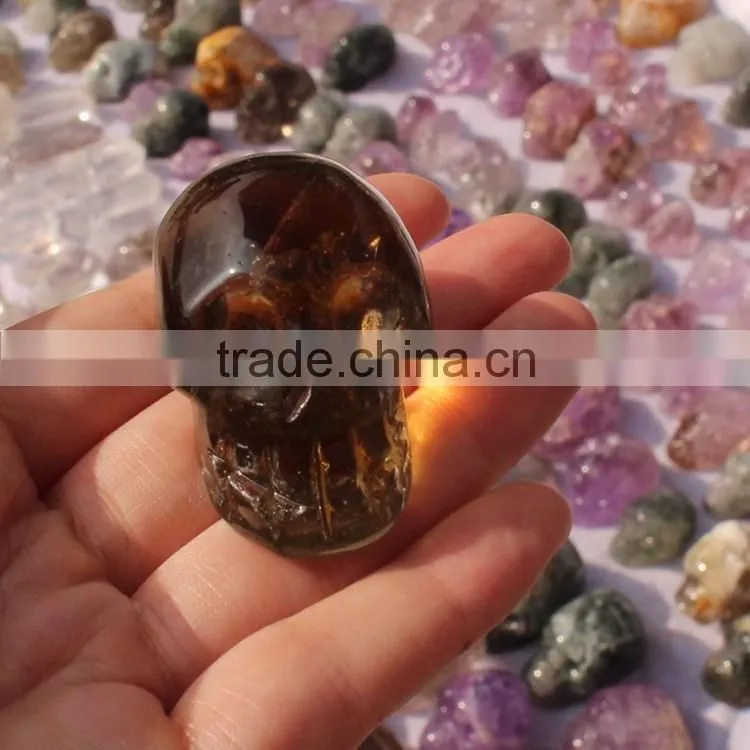 Nature Crystal skull wholesale citrine crystal skull