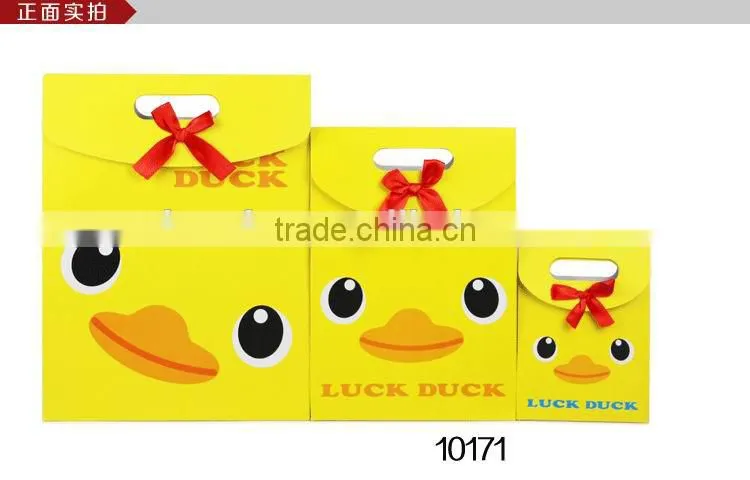Fashion Yellow Duck Paper Gift Bag