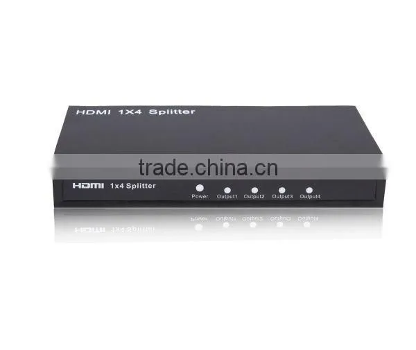 1 to 4 hdmi splitter 1x4 support 3D 1080P for meeting room/TV show