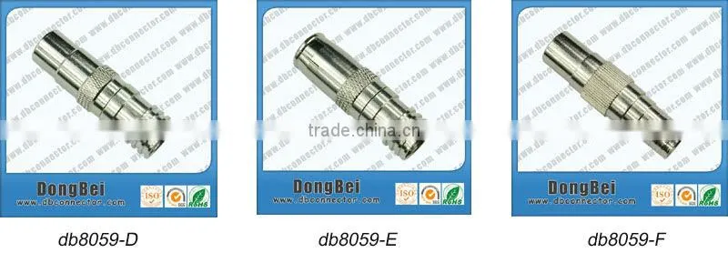rg59 rg6 PAL female compression cable connectors from dngbei factory