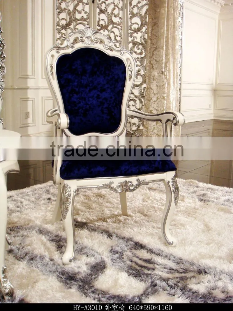 European style solid wood Antique bedroom furniture Bed Bedside table Wardrobe Dressing table Bench Royal Chair Commode