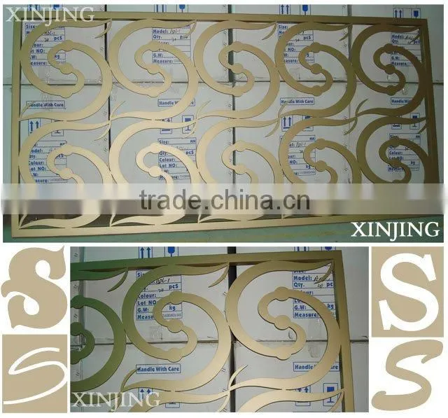 Curved perforated aluminum false ceiling panel