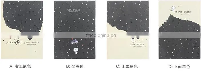 Stars White-black book