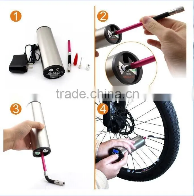 DC small electric tire pump for bike
