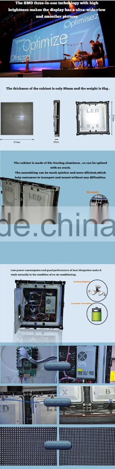 P3 Digital Media Inside Video Full Color HD Displays