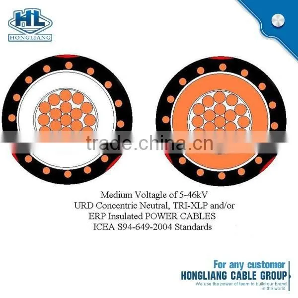 600V SER SEU 6AWG 8WAG XLPE Insulated Round Concentric Cable