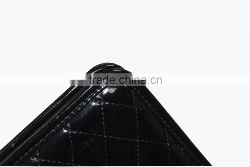 custom smooth pu leather portfolio with smooth coat of paint