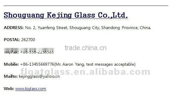 1.5mm edge polished clear sheet glass