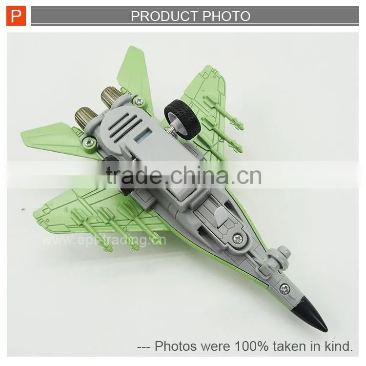 Miniature pull back metal toy die cast plane with sound
