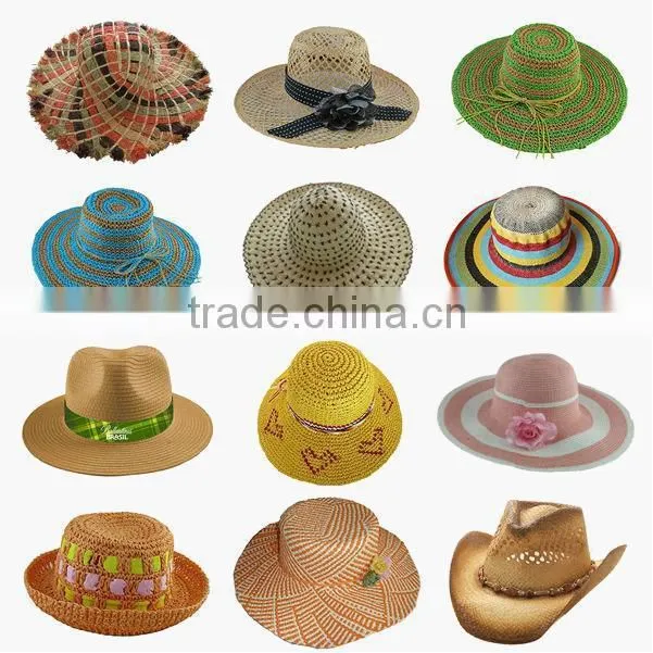 Fashion Design wide brim visor lady hat cheap