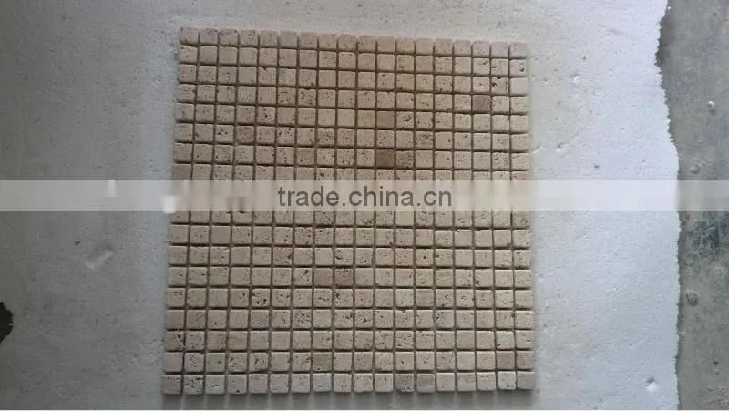 white cream marble mosaic 30x30 for bathroom