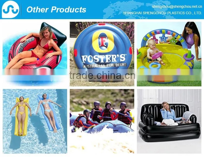 towable pvc inflatable snow tube, double person winter sports, water ski tube