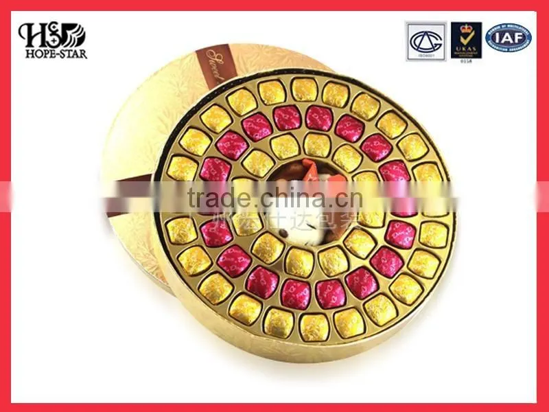 Hotsales laminated high quality empty chocolate gift box