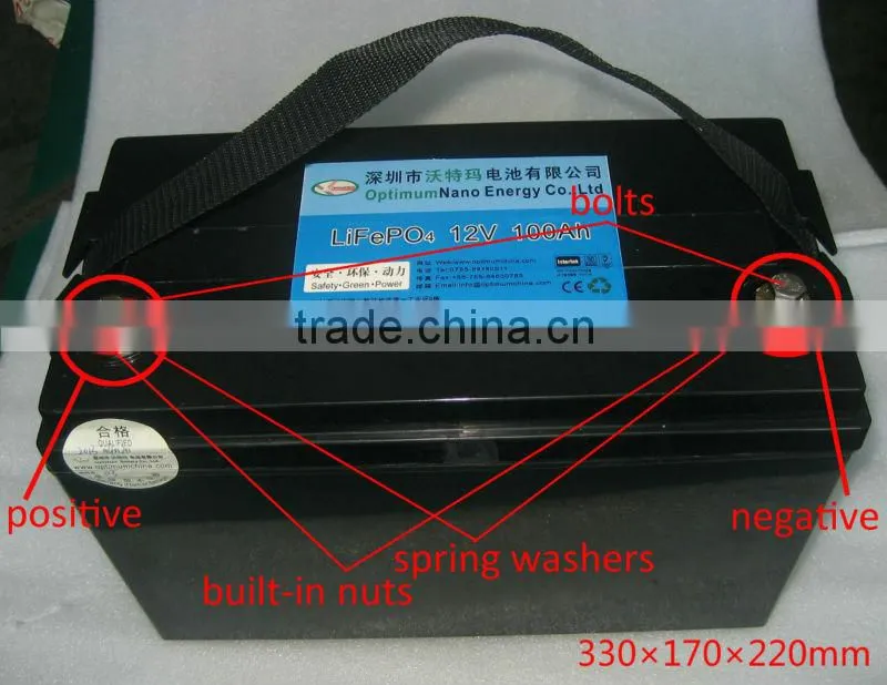 12V 100Ah lithium ion battery for solar street lights