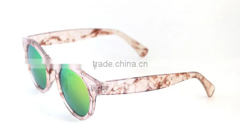 2015 new arrival wholesale Leopard tortoise round sunglasses