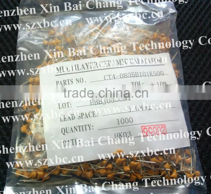 0805 101K ceramic capacitor