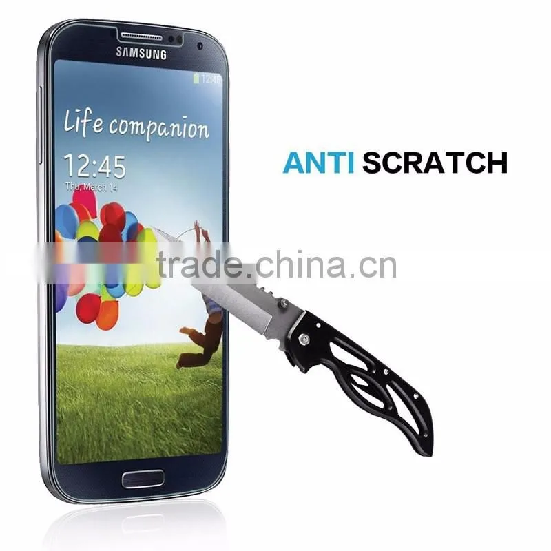 Manufacturer anti scratch Asahi tempered glass screen protector for samsung s4, for galaxy s4 screen protector tempered glass