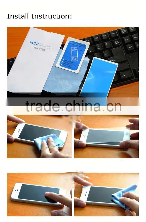 Smooth touch screen protective film for mobile phone,premium tempered glass film for iphone