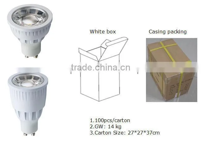 fatory price led gu10 6W COB gu10u 2700k-5000k