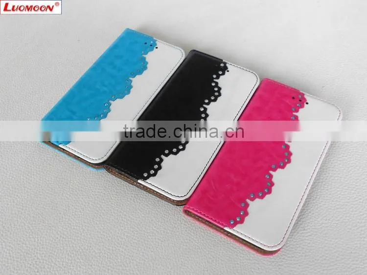 Shining Diamond PU Cell Phone Case for Iphone 5 Iphone 5s