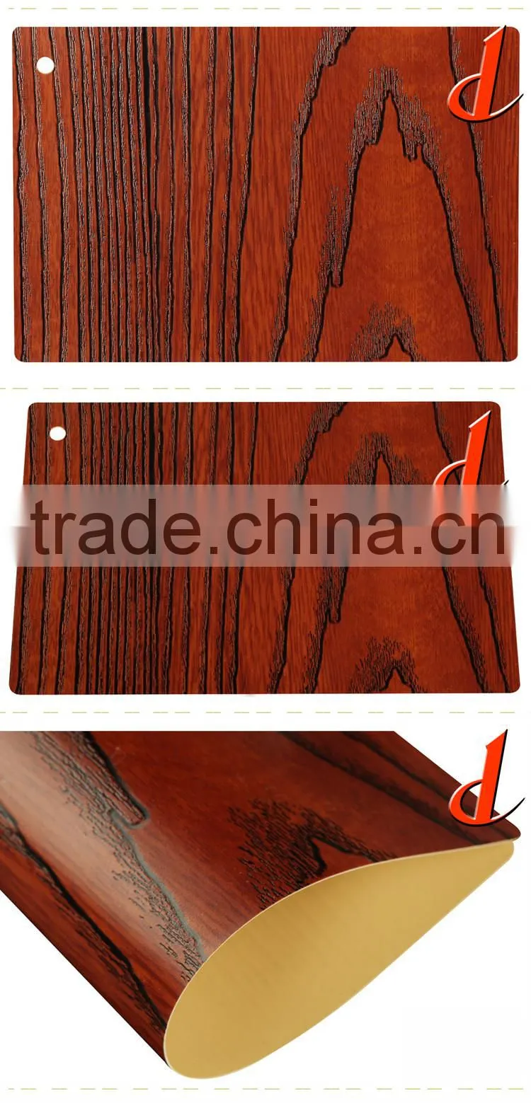 European style scratch resistant and easy cleaning protection film for kitchen cabinet door and plastic panels
