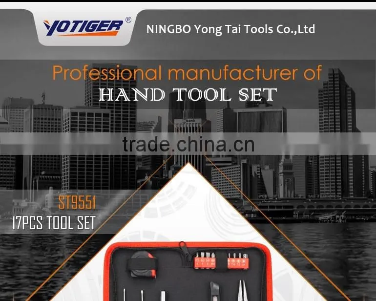 17Pcs Alibaba Ningbo Miniature Gift Item Tool Bag Set