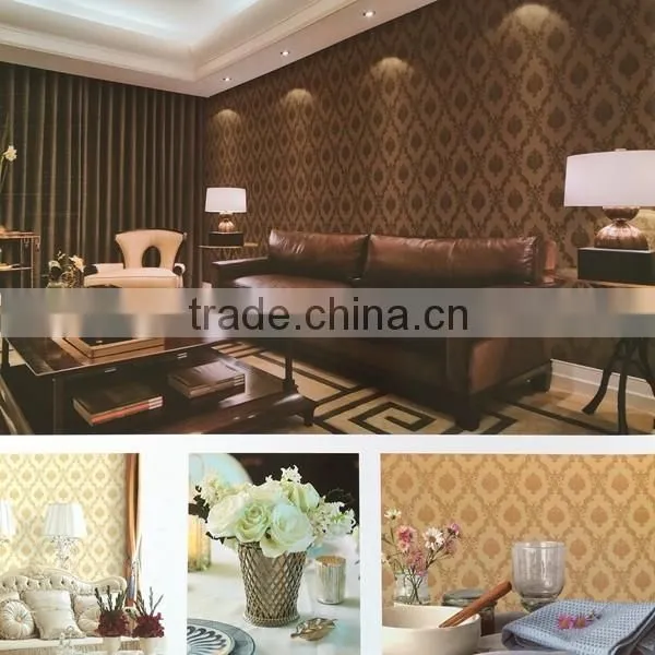 Modern glitter line vinyl wallpaper with good design