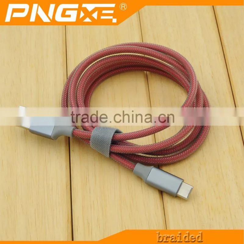 Professional mobile phone manufacturers fishnet type c usb cable for smartphone