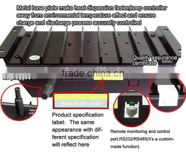 CM6048 48V solar panel charge controller 60A PWM charge mode Regulator Controller