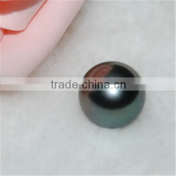 13-14mm peacock green tahitian pearls