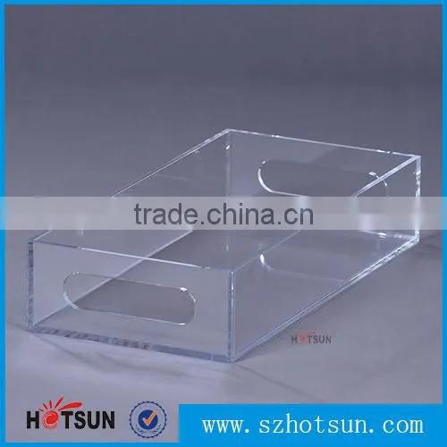 hot sales Acrylic food serving tray for Christmas festival