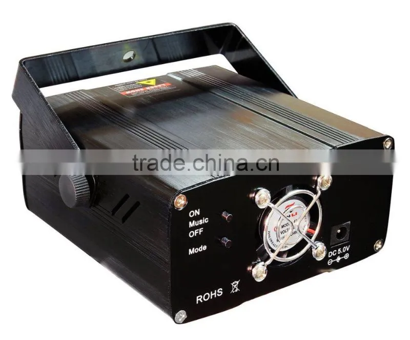 DL018 Latest design multi pattern mini laser stage lighting Projector with music controller