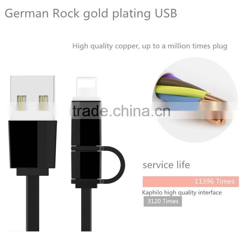 2 in 1 retractable cable USB cable smart size fashionable style