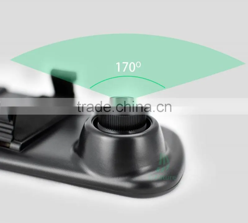 4.3 Inch FHD Car DVR Car Black Box Rear View Mirror Car Camera Recorder