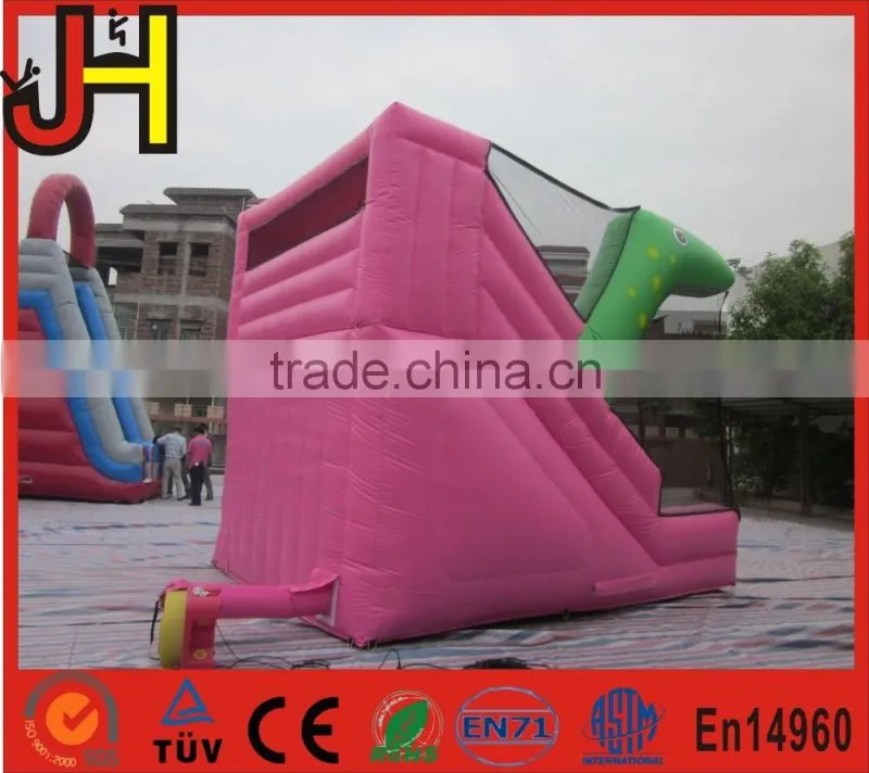 New design cheap price dinosaur inflatable slide for sale