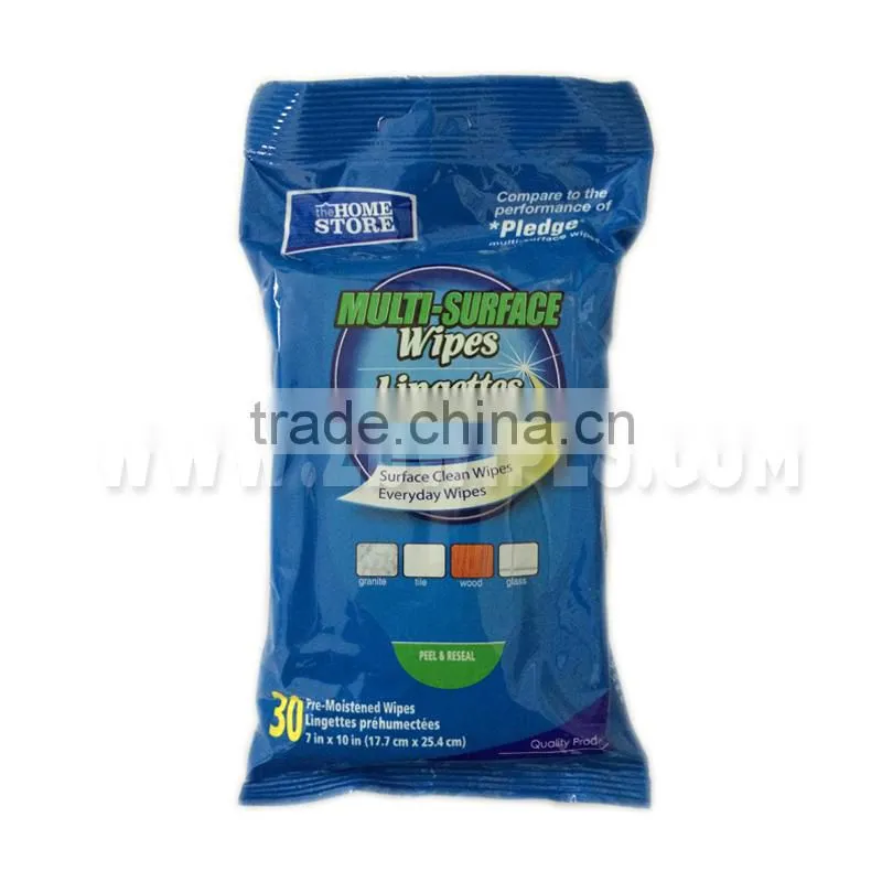 Surface Clean Wet Wipe Household Cleaning Towelettes